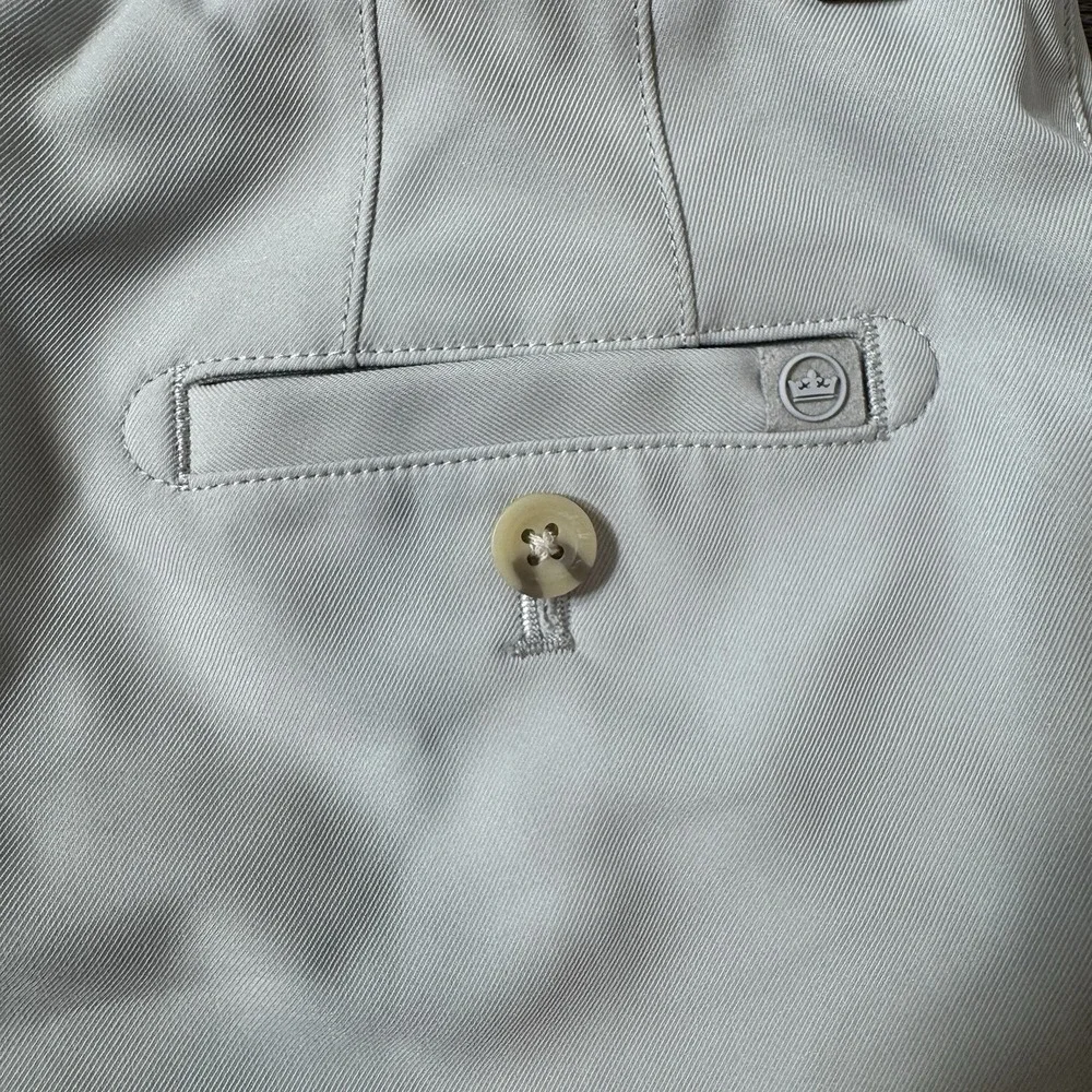 Peter Millar Shorts Performance Salem Golf Boys Small 7-8 Gray Stretch Chinos